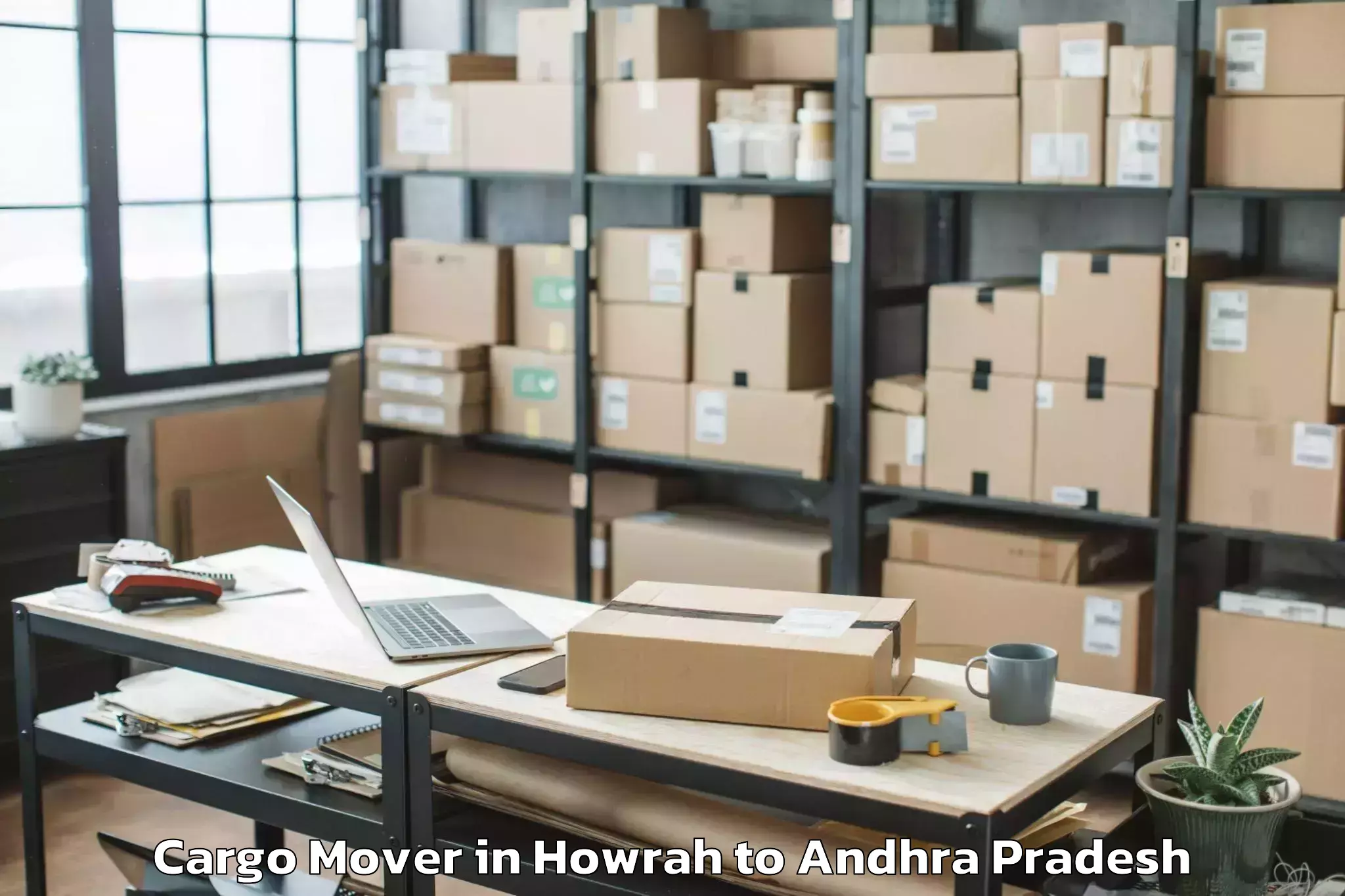 Leading Howrah to Peddapappuru Cargo Mover Provider